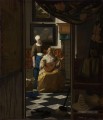 La lettre d’amour baroque Johannes Vermeer